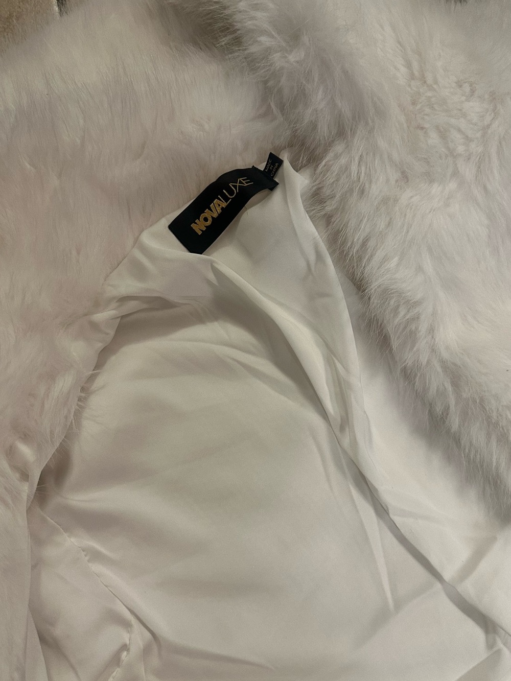 Fashion Nova Woman’s White Faux Fur Jacket - Picture 2 of 3